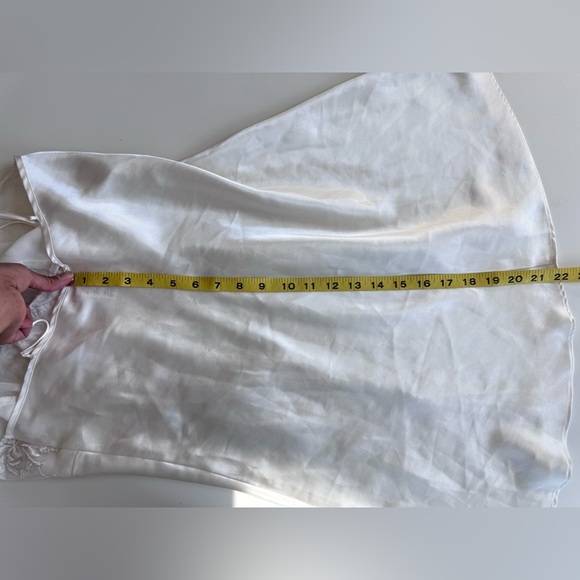 Vintage 90s LA Intimates Belle White Strappy Lace Lingerie Slip Dress Size Small - Picture 9 of 9
